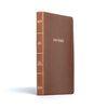 KJV Large Print Thinline Bible (Value Edition)-Brown LeatherTouch