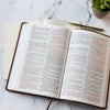KJV Large Print Thinline Bible (Value Edition)-Brown LeatherTouch