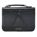 Blessed Black Croc with Tassels