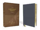 NIV Larger Print Compact Bible (Comfort Print)-Brown Genuine Buffalo Leather