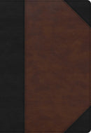 CSB Super Giant Print Reference Bible-Black/Brown LeatherTouch