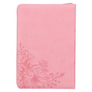 Sunrise Pink Grote Print Dunne Zip Index