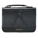 Blessed Black Croc with Tassels