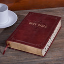 KJV Bijbel Grote Print burgendy