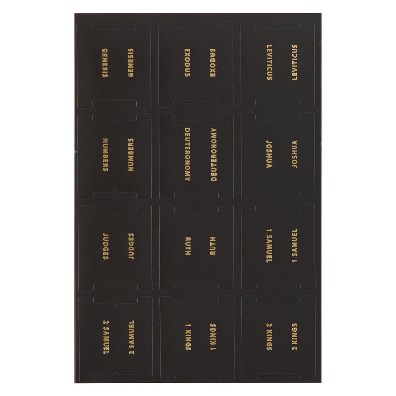 Black and Gold Peel-and-Stick Bible Inde