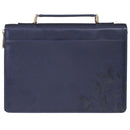 Kracht en waardigheid Spr. 31:25 Bijbelomslag Mode Marineblauw.