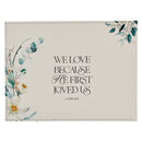 Mr. & Mrs. Peachy-pink Floral 1John 4:19