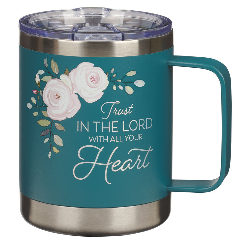 Trust in the Lord Teal Floral - Prov 3:5