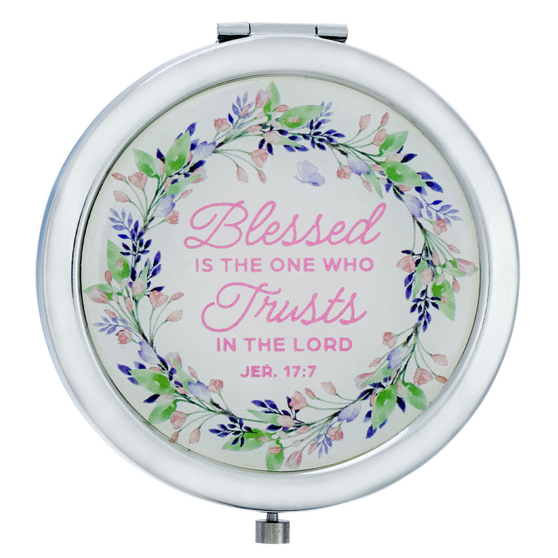 Blessed is the One Purple Floral Jer17:7