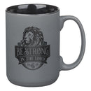 Mug Matte Gray Be Strong Eph. 6:10