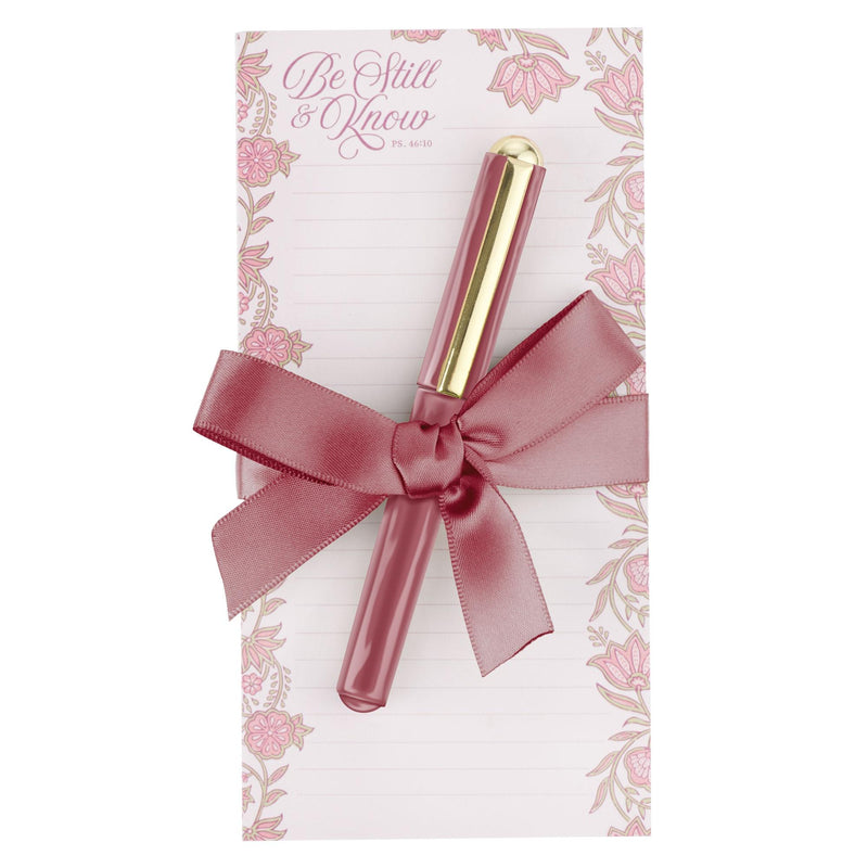 Be Still Ps. 46:10 Magnetic Notepad w/pen