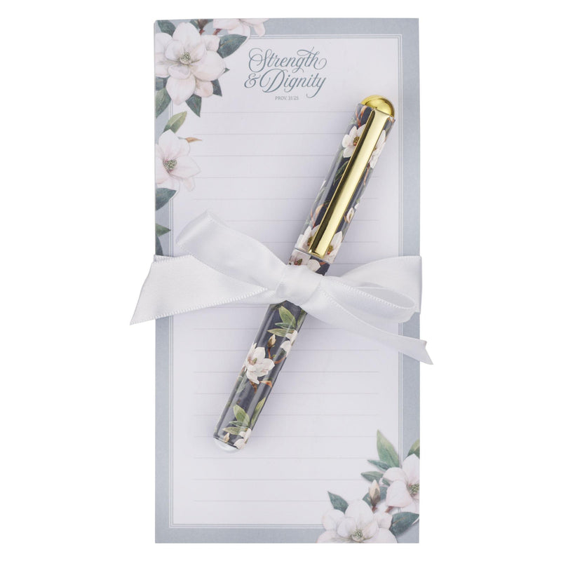 Strength & Dignity Prov. 31:25 Magnetic Notepad w/pen