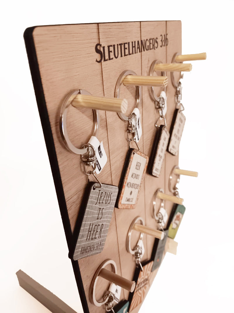 Display 8x6 houten sleutelhangers