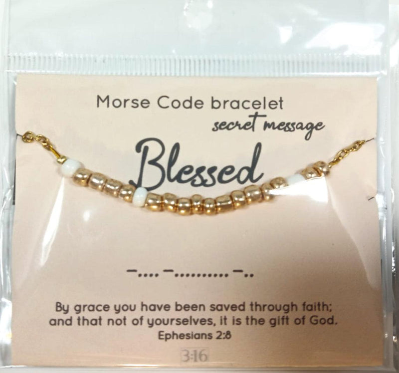 Blessed morsecode bracelet