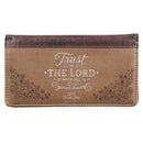 Trust In The Lord Prov. 3:5-6 Card Wallet Brown Two-tone 
