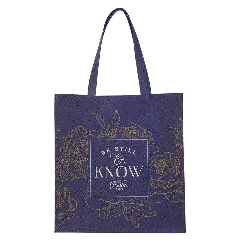 Be Still Ps. 46:10 Tote bag Navy