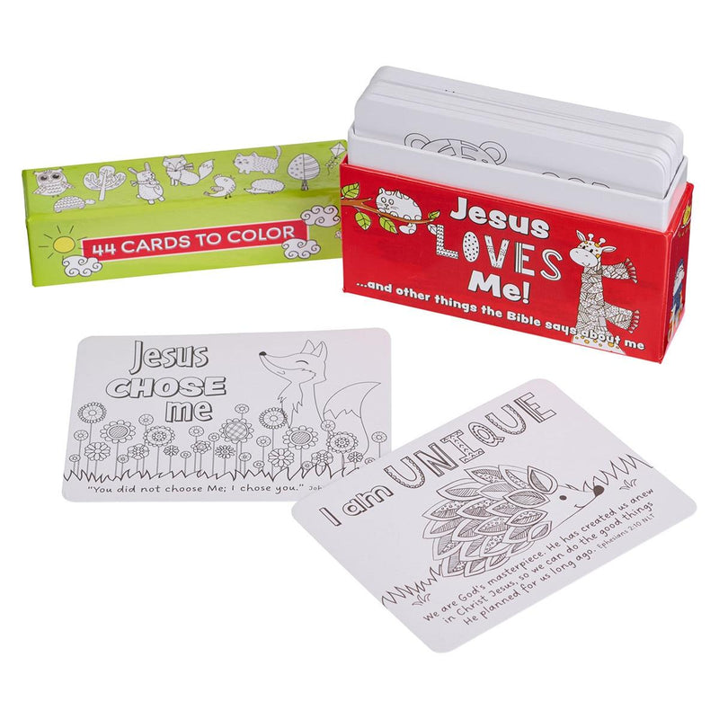 Jesus Loves Me Coloring Cards Boxed