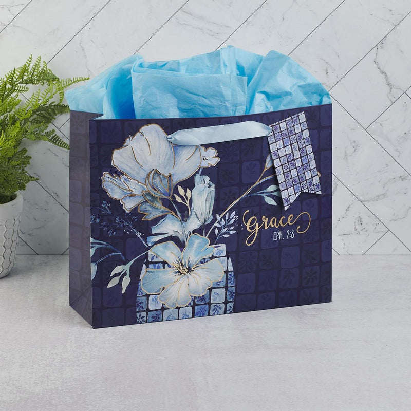 Grace Eph. 2:8 Gift Bag LG Landscape