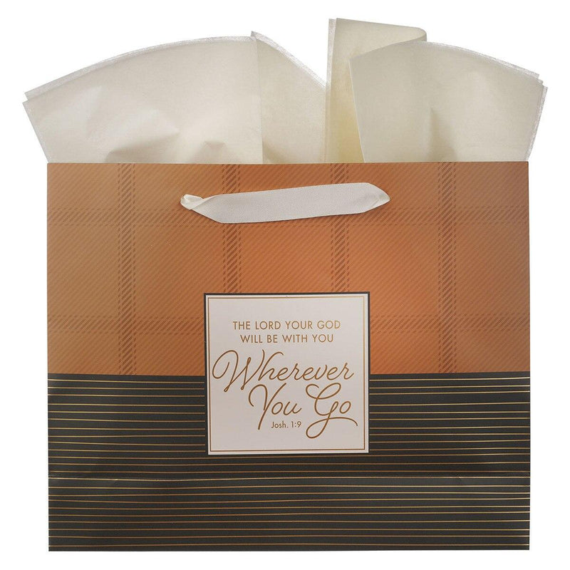 Wherever You Go Josh. 1:9 Gift Bag LG Landscape