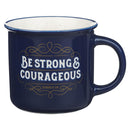 Strong & Courageous Josh. 1:9 Mug Navy