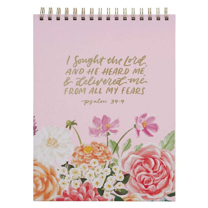 I Sought the Lord Ps. 34:4 Spiral Notepad