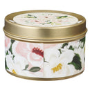 Our Peace Eph. 2:14 Tin Candle Floral White