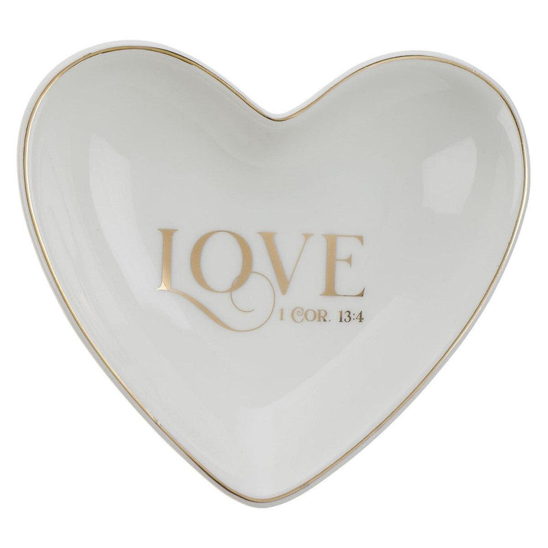 Love Heart Love 1 Cor. 13:4 Trinket Tray
