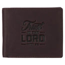 Wallet Leather Brown Trust in the Lord Prov. 3:5