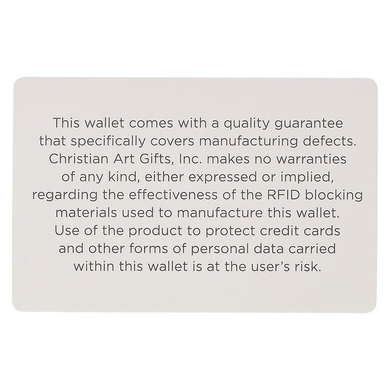 Wallet Leather Brown Trust in the Lord Prov. 3:5