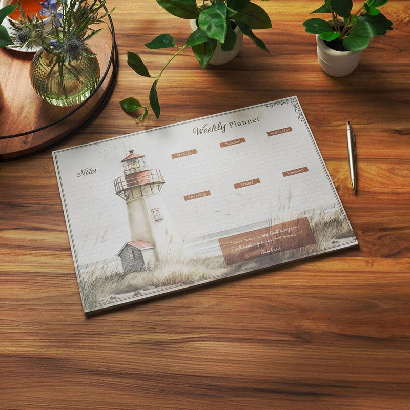 Lighthouse I Will Carry You Isa. 46:4 Weekly Planner Undated
