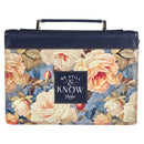 Be Still Ps. 46:10 Bible Cover Fashion Navy