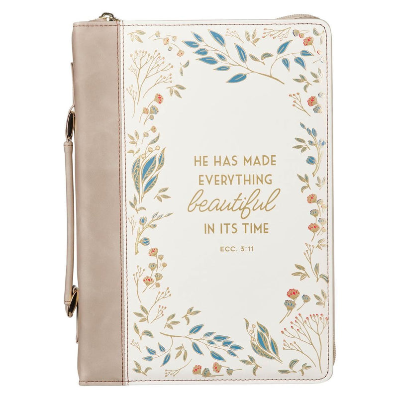 Everything Beautiful Ecc. 3:11 Bible Cover Fashion Cream/Taupe
