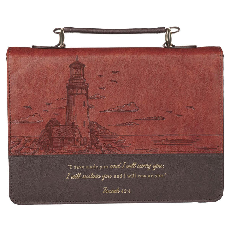 I Will Carry You Isa. 46:4 Bible Cover Classic Two-tone Brown