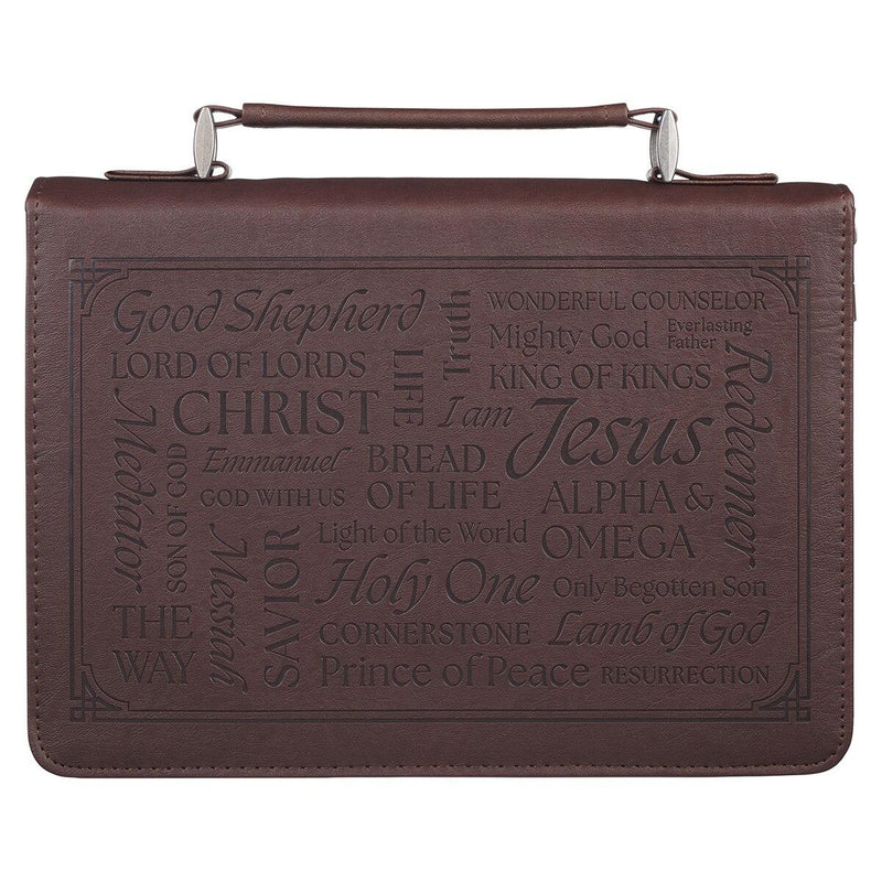 Names of Jesus Isa. 9:6 Bible Cover Classic Brown