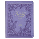 Devotional Trusting God Purple Faux Leather