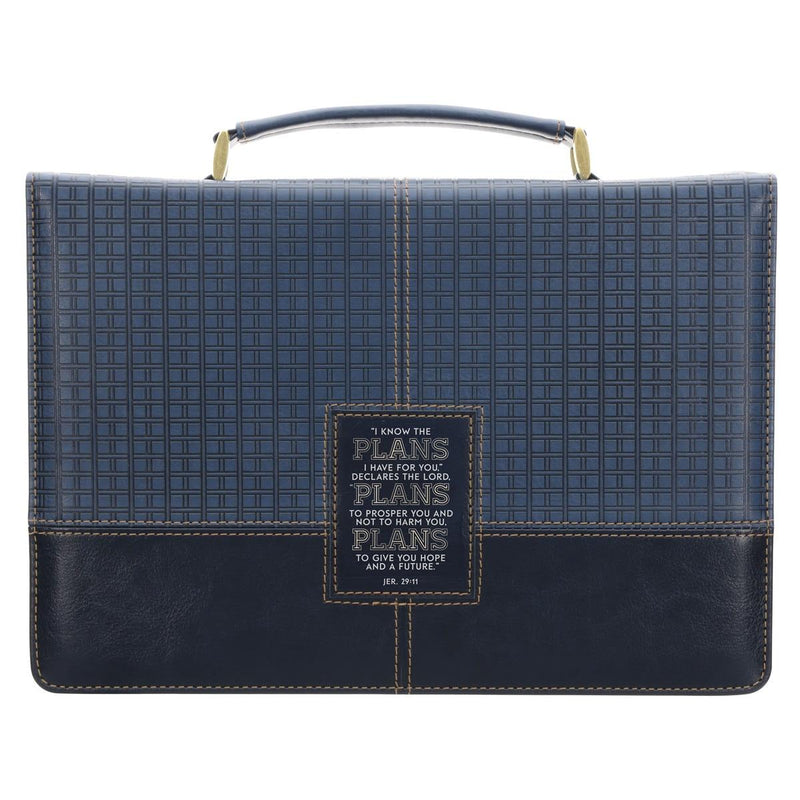 Plans Jer. 29:11 Bible Cover Classic Navy Grad 