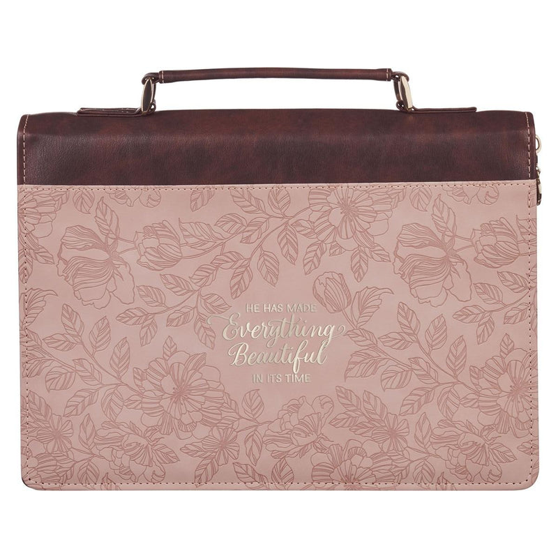 Everything Beautiful Ecc. 3:11 Bible Cover Fashion Pink/Brown