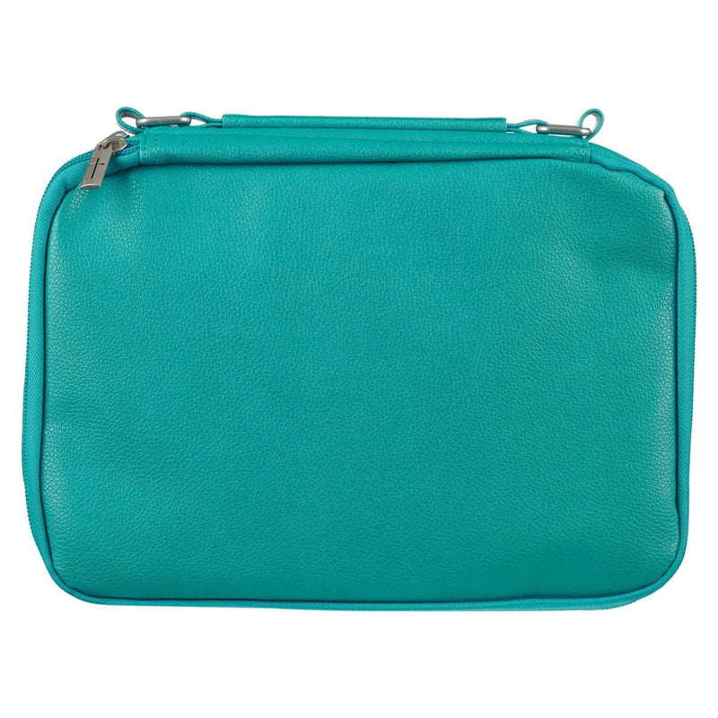 Ichthus Badge Bible Cover Organizer Two-fold Light Turquoise w/