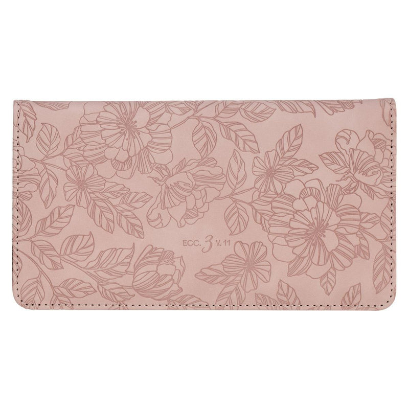 Checkbook Wallet Pink Everything Beautiful Ecc. 3:11