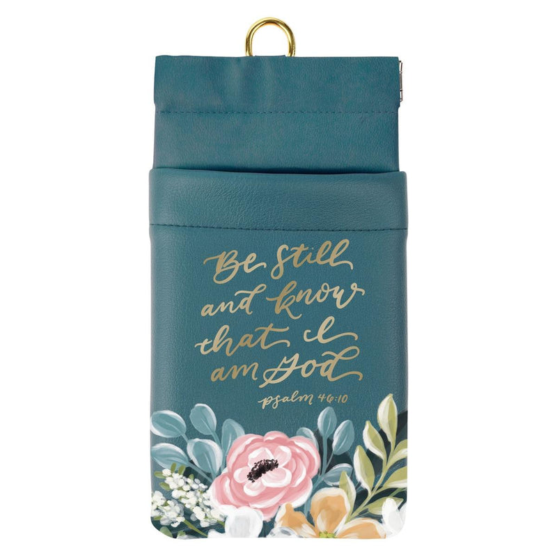 Be Still Ps. 46:10 Eyeglass Case  Teal