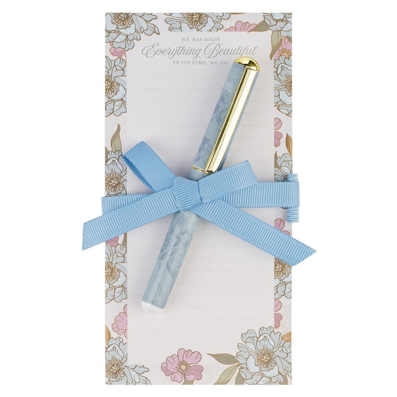 Everything Beautiful Ecc. 3:11 Magnetic Shopping List w/pen
