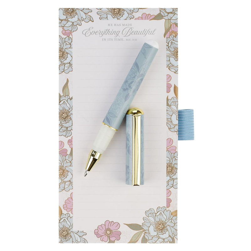 Everything Beautiful Ecc. 3:11 Magnetic Shopping List w/pen