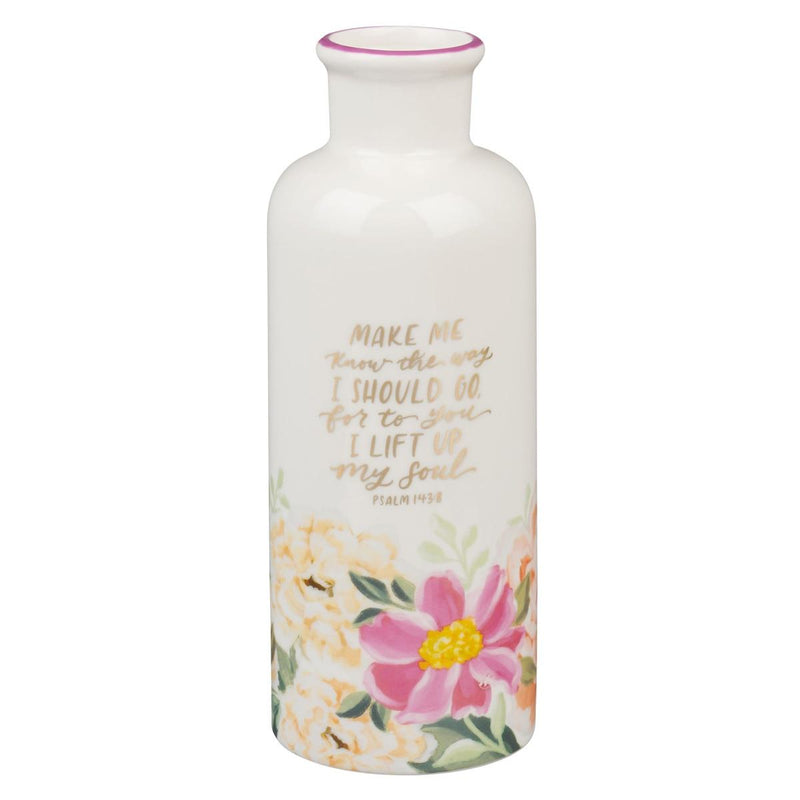 Make Me Know The Way I Should Go Ps. 143:8 Table Vase