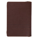 Faith Mountains Matt. 17:20 Journal Classic Zip Brown