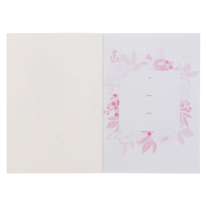 Trust in the Lord Prov. 3:5 Notebook Bound Pink Floral