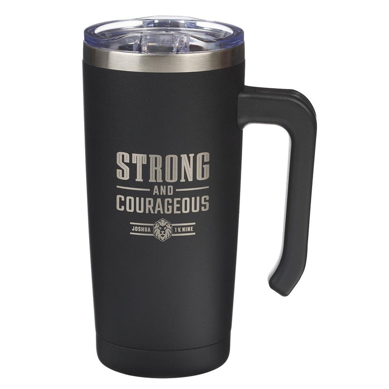 Tumbler SS Strong and Courageous Josh. 1:9