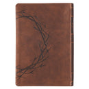 Crown of Thorns Brown KJV Bible Giant Print Full-size Faux Leather