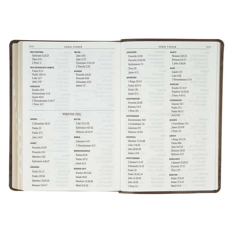 Crown of Thorns, Brown KJV Bible Giant Print Full-size Faux Leather,