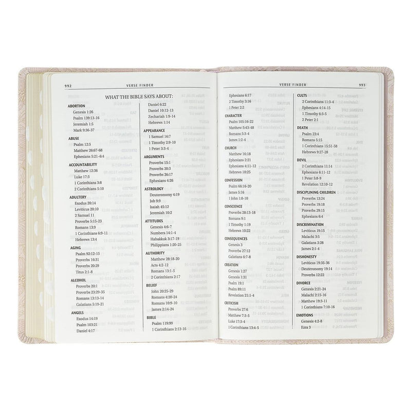 KJV Bible Deluxe Gift Faux Leather, Pink
