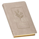 KJV Bible Gift Edition Faux Leather Taupe